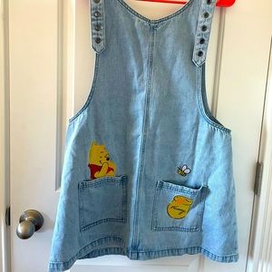 winnie the pooh overall mini dress
